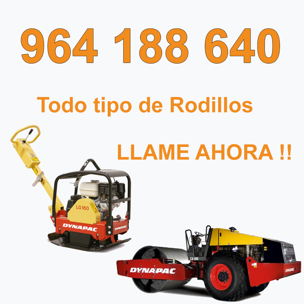 Flota de maquinaria KYO RENT en CHODOS/XODOS